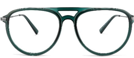 Dark Green Aviator Glasses